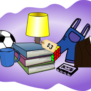 Rummage Sale Table For Keycon Picnic
